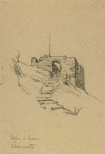 Ruins of the Old Castle in Kamnik by Ladislav Benesch
